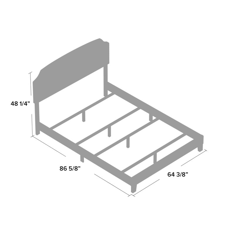 Three Posts™ Teen Thornaby Upholstered Bed & Reviews Wayfair